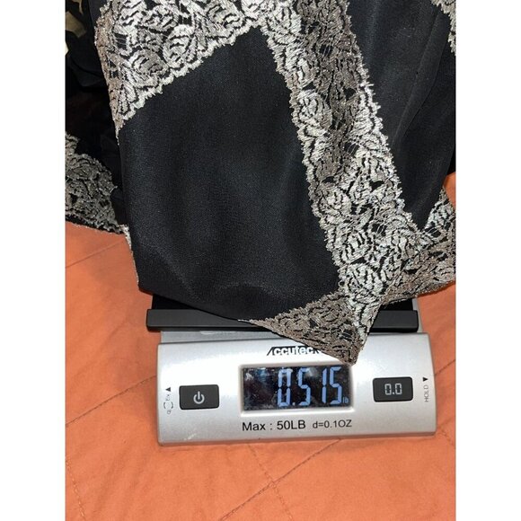 Liancarlo Vintage Sheer Black Long Sleeve Mini Dress Women's size 6 - Picture 10 of 10